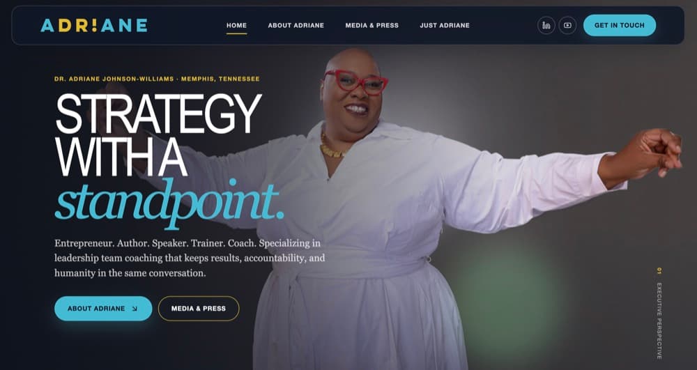 Dr. Adriane Johnson-Williams website