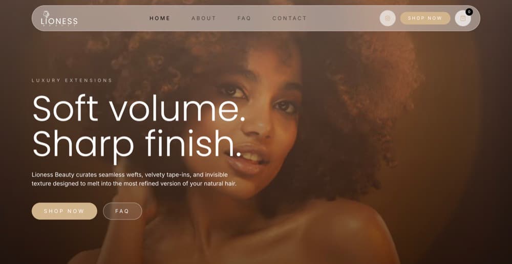 Lioness Beauty website